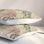 William Morris Vintage Pimpernel Bullrush Russet Pillow Sham Gallery Image 3