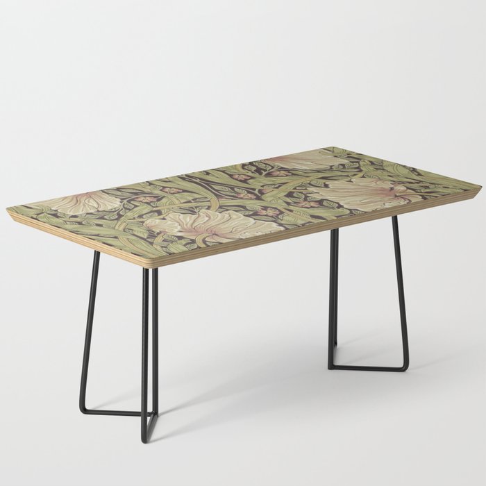 William Morris Vintage Pimpernel Bullrush Russet Coffee Table Gallery Image 1