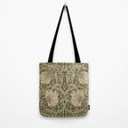 William Morris Vintage Pimpernel Bullrush Russet Tote Bag Gallery Image 2