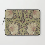 William Morris Vintage Pimpernel Bullrush Russet Laptop Sleeve Gallery Image 1