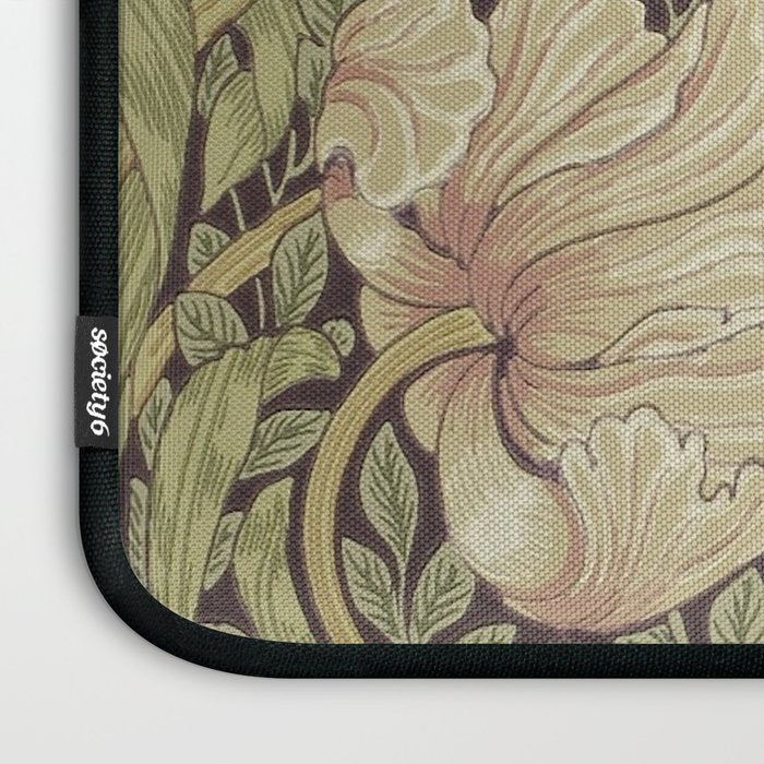 William Morris Vintage Pimpernel Bullrush Russet Laptop Sleeve Gallery Image 3