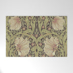 William Morris Vintage Pimpernel Bullrush Russet Welcome Mat Gallery Image 1
