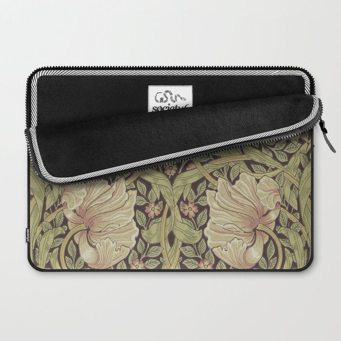 William Morris Vintage Pimpernel Bullrush Russet Laptop Sleeve Gallery Image 2