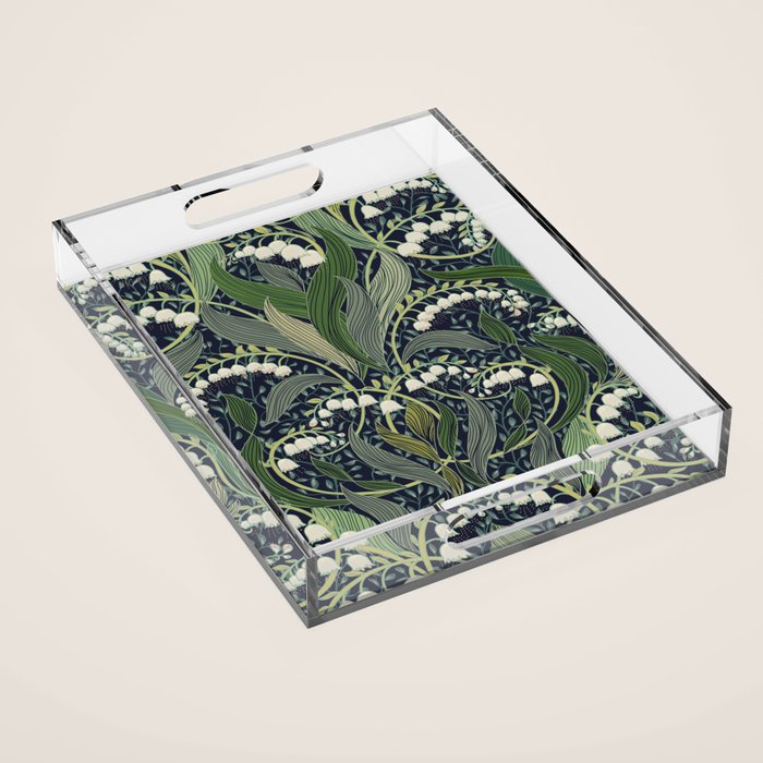 Wonderful poisonous lily of the valley Acrylic Tray Gallery Image 1