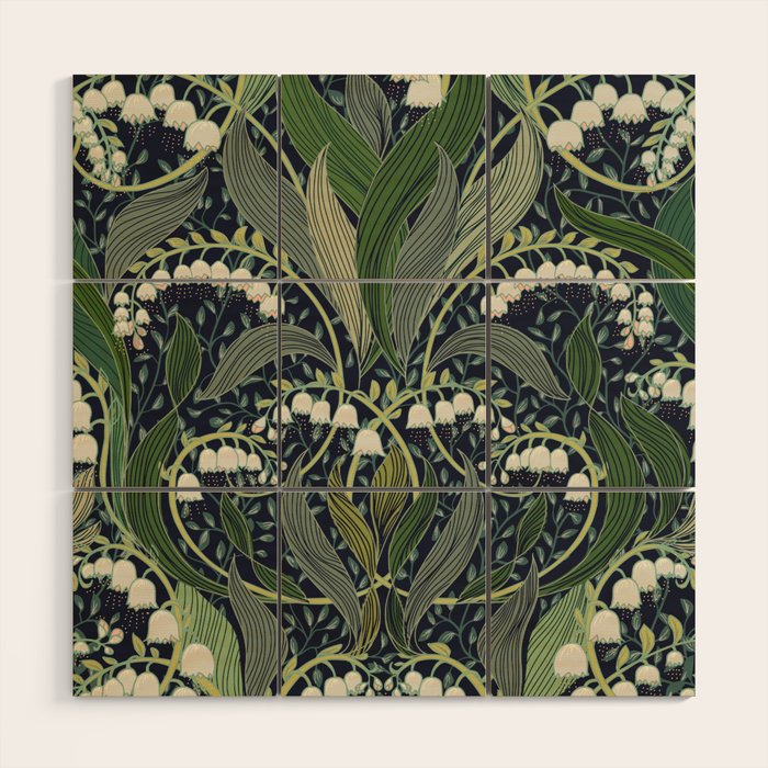 Wonderful poisonous lily of the valley Wood Wall Art Gallery Image 1