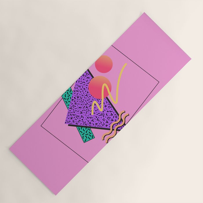 Memphis pattern 124 - 80s / 90s Retro Yoga Mat Gallery Image 1