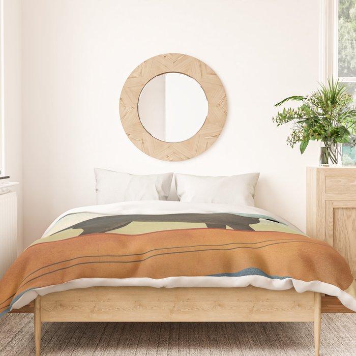 Black Dog Canoe '22 Duvet Cover Gallery Image 3