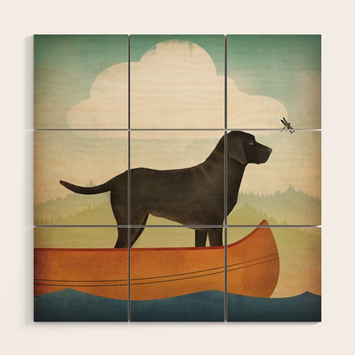 Black Dog Canoe '22 Wood Wall Art Gallery Image 1