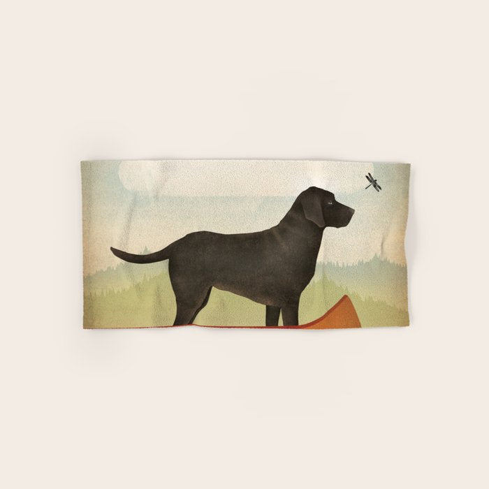 Black Dog Canoe '22 Bath Towel Gallery Image 1