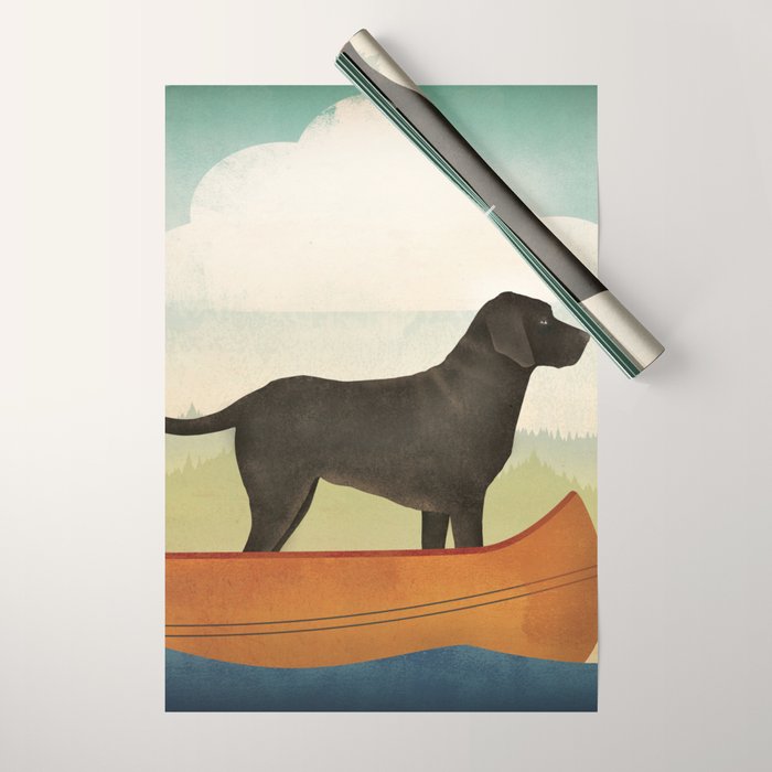 Black Dog Canoe '22 Wrapping Paper Gallery Image 1
