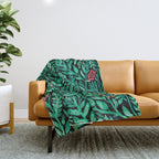 Dark Hedgerow Throw Blanket Gallery Image 1