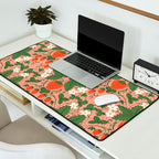 Elegant Strawberry and Floral Botanical Pattern Desk Mat Gallery Image 2