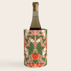 Elegant Strawberry and Floral Botanical Pattern Wine Chiller Gallery Image 1