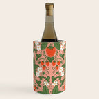 Elegant Strawberry and Floral Botanical Pattern Wine Chiller Gallery Image 3