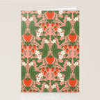 Elegant Strawberry and Floral Botanical Pattern Stationery Card Gallery Image 2