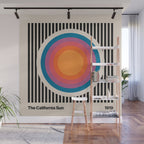 Vintage California Sun Wall Mural Gallery Image 1