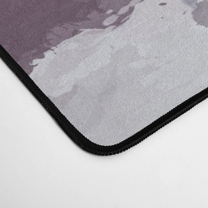 Modern Contemporary soft Pastel Pink Grey Abstract Desk Mat Gallery Image 4