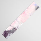 Modern Contemporary soft Pastel Pink Grey Abstract Table Runner Gallery Image 3