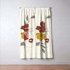 Colorful Thoughts Minimal Line Art Woman Face I Window Curtain Gallery Image 3