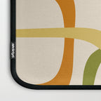 Fine Loops Mid-Century Modern Minimalist Olive Green, Burnt Orange, Mustard, and Beige Laptop Sleeve Gallery Image 3
