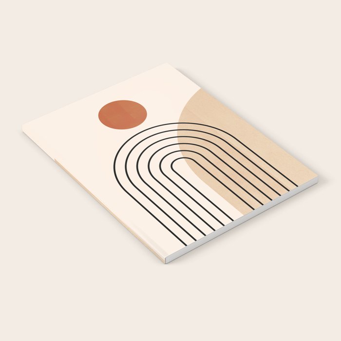 Abstraction_NEW_SUN_DAWN_MOUNTAINS_LINE_POP_ART_008B Notebook Gallery Image 1