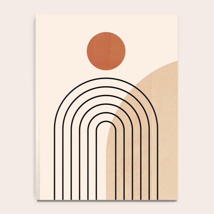 Abstraction_NEW_SUN_DAWN_MOUNTAINS_LINE_POP_ART_008B Notebook Gallery Image 4