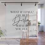 What If I Fall? Oh, but Darling, What If You Fly? Wall Mural Gallery Image 1