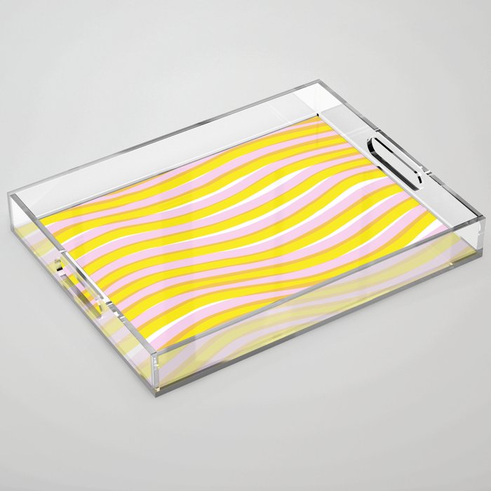 waves at sunrise Acrylic Tray Gallery Image 1