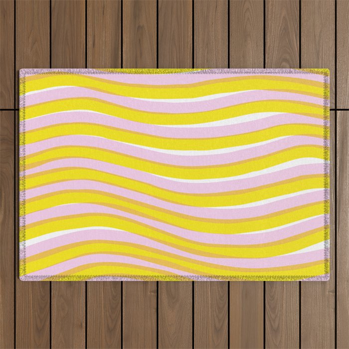 waves at sunrise Outdoor Rug Gallery Image 1
