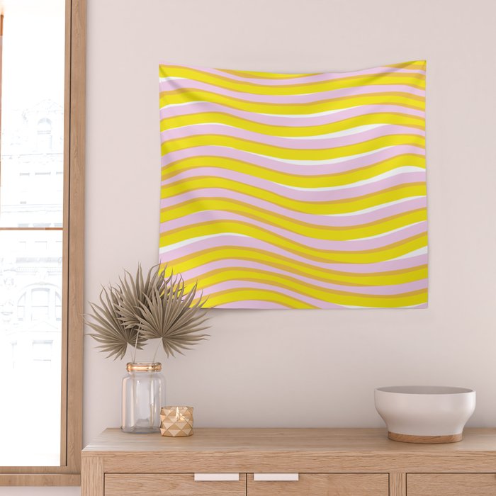 waves at sunrise Wall Tapestry Gallery Image 2