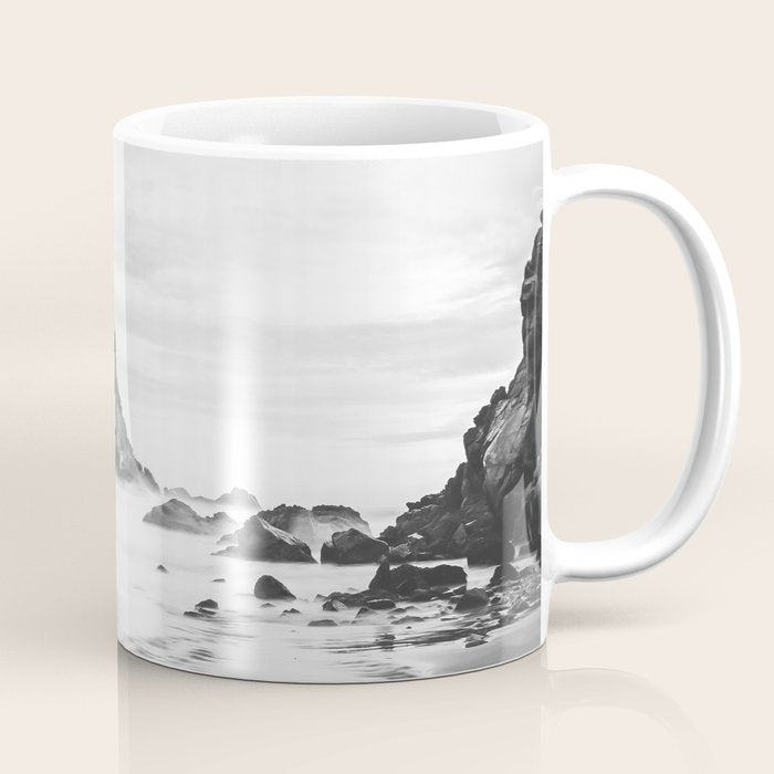 Big Sur Black and White Coffee Mug Gallery Image 1