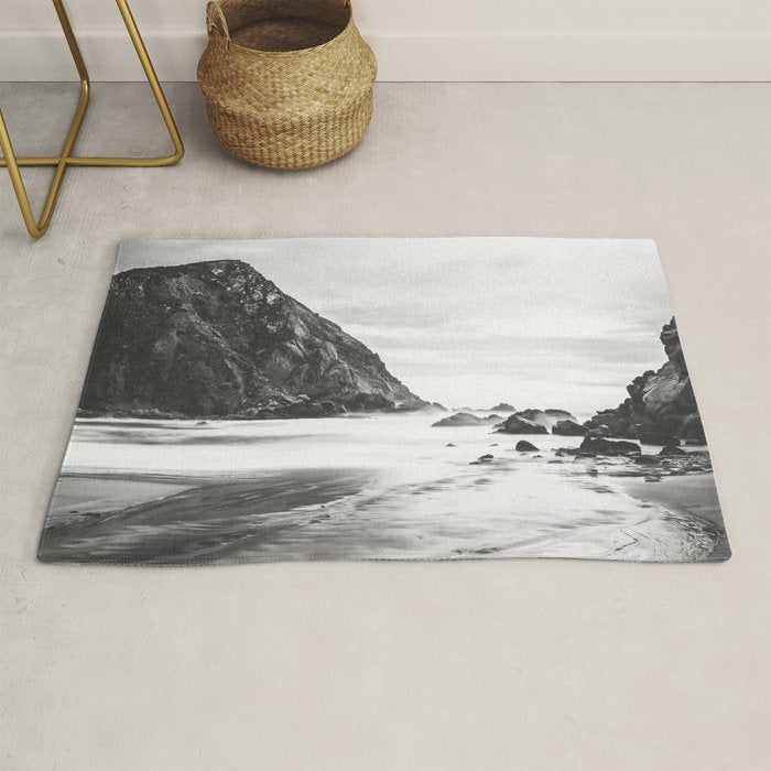 Big Sur Black and White Rug Gallery Image 1