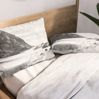 Big Sur Black and White Pillow Sham Gallery Image 2