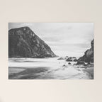Big Sur Black and White Welcome Mat Gallery Image 1