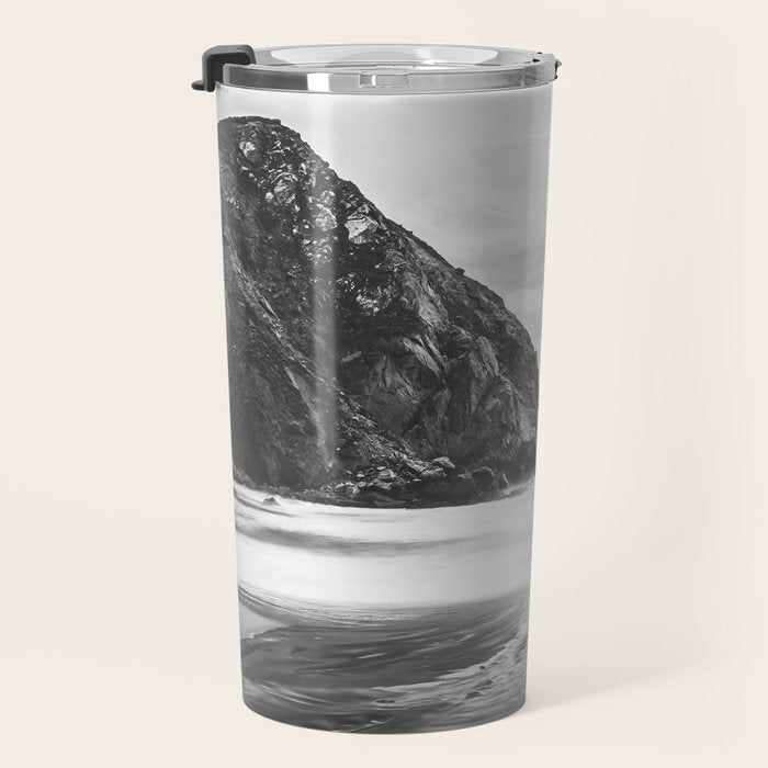 Big Sur Black and White Travel Mug Gallery Image 3