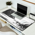 Big Sur Black and White Desk Mat Gallery Image 2
