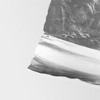 Big Sur Black and White Pillow Sham Gallery Image 4