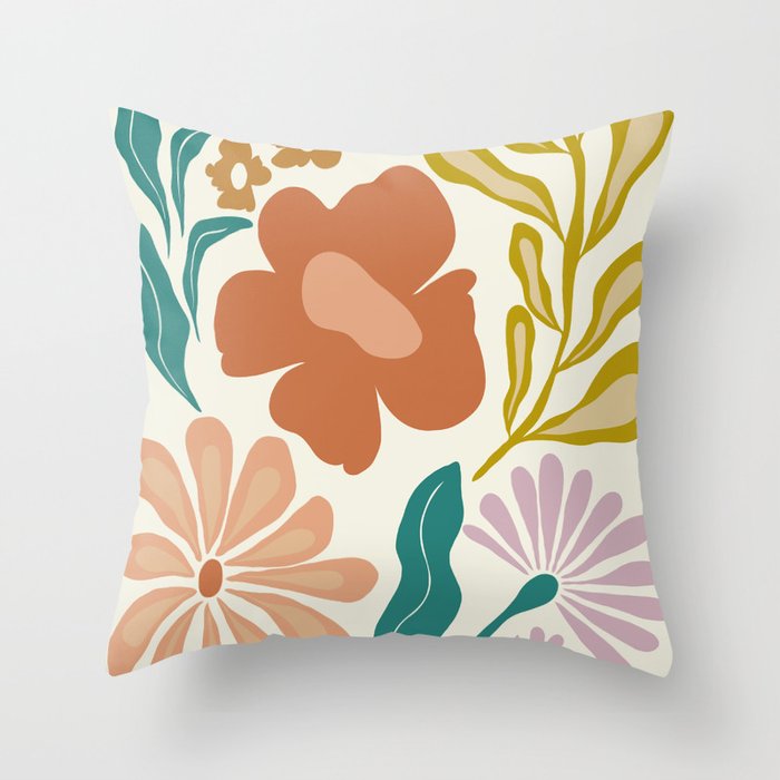 Timeless Petals Throw Pillow Gallery Image 1