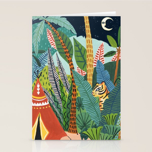 Jungle Tipi Tiger Stationery Card Gallery Image 1