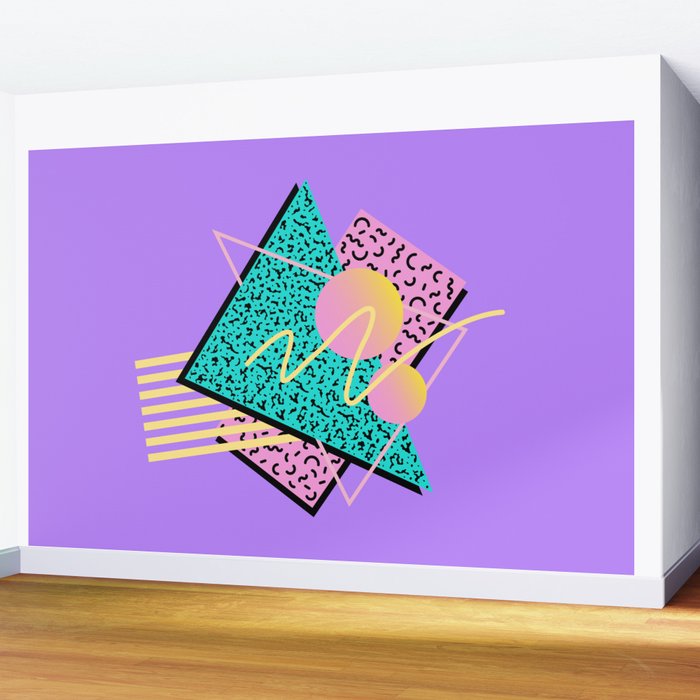 Memphis pattern 116 - 80s / 90s Retro Wall Mural Gallery Image 2