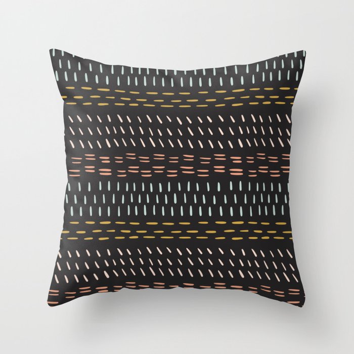 Boehmian Mudcloth Throw Pillow Gallery Image 1