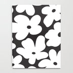 Black & White Flower - 70's White Daisies Notebook Gallery Image 4