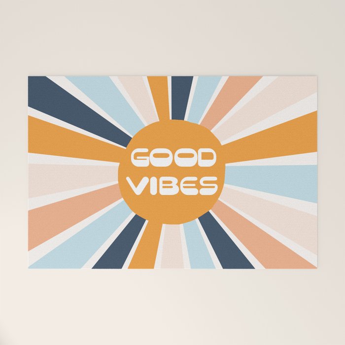 Good Vibes Sunshine Welcome Mat Gallery Image 1