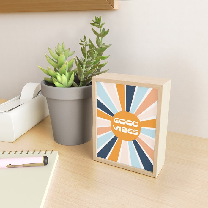 Good Vibes Sunshine Mini Art Print Gallery Image 2