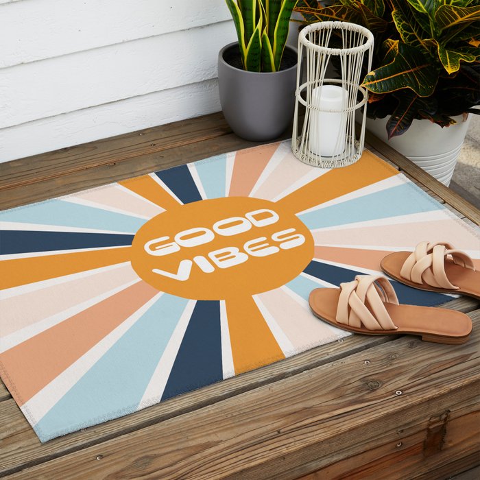 Good Vibes Sunshine Outdoor Rug Gallery Image 2
