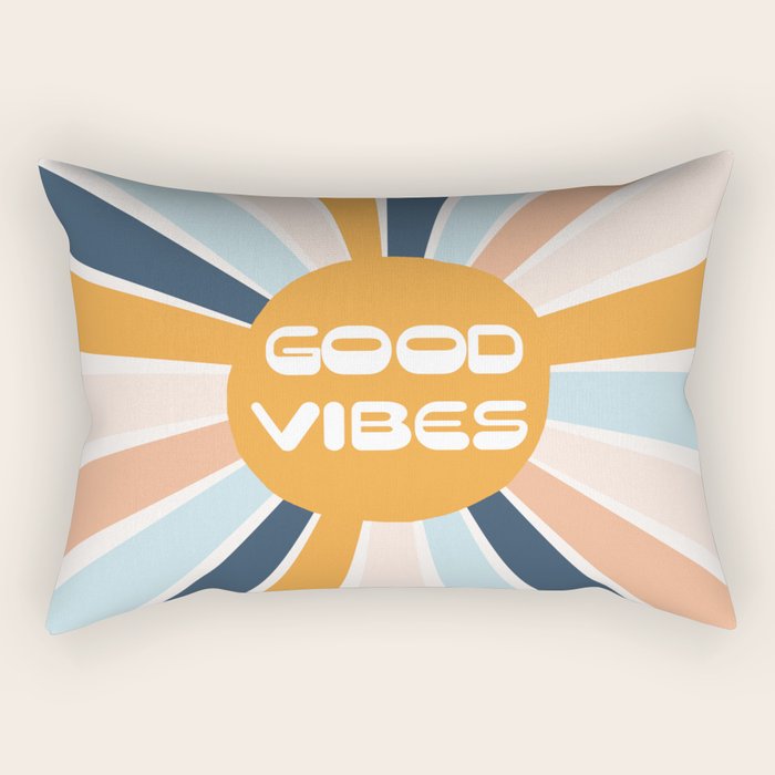 Good Vibes Sunshine Rectangular Pillow Gallery Image 1