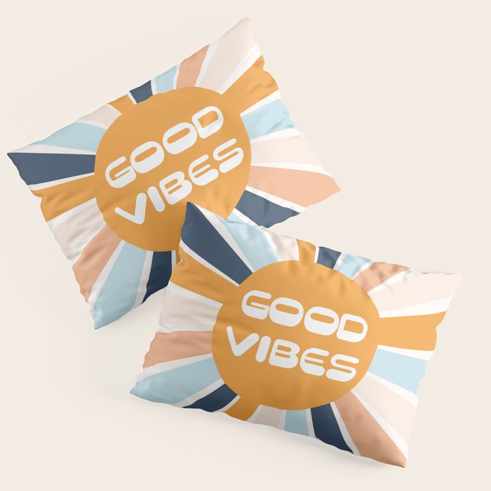 Good Vibes Sunshine Pillow Sham Gallery Image 1