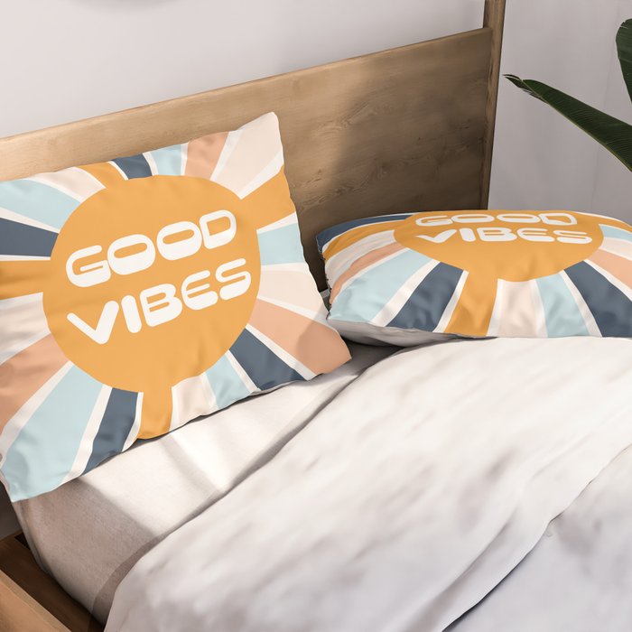 Good Vibes Sunshine Pillow Sham Gallery Image 2