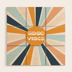 Good Vibes Sunshine Wood Wall Art Gallery Image 1