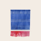 Rothko Abstract Mid Century Modern Minimalist Colorful Simple Nautical Red Blue Wall Hanging Gallery Image 1